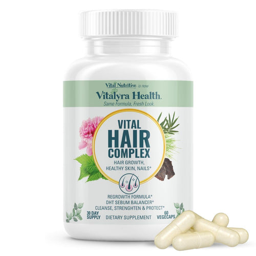VITAL NUTRITIVE Biotin Hair Growth Vitamins - Hair, Skin & Nails Supplement