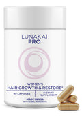 Lunakai USA Made Hair Growth Supplement for Women - Advanced 20 Nutrient with Marine Collagen, Saw Palmetto, Biotin & Keratin - Daily Hair Vitamins for Thicker Strands - 90 Capsules