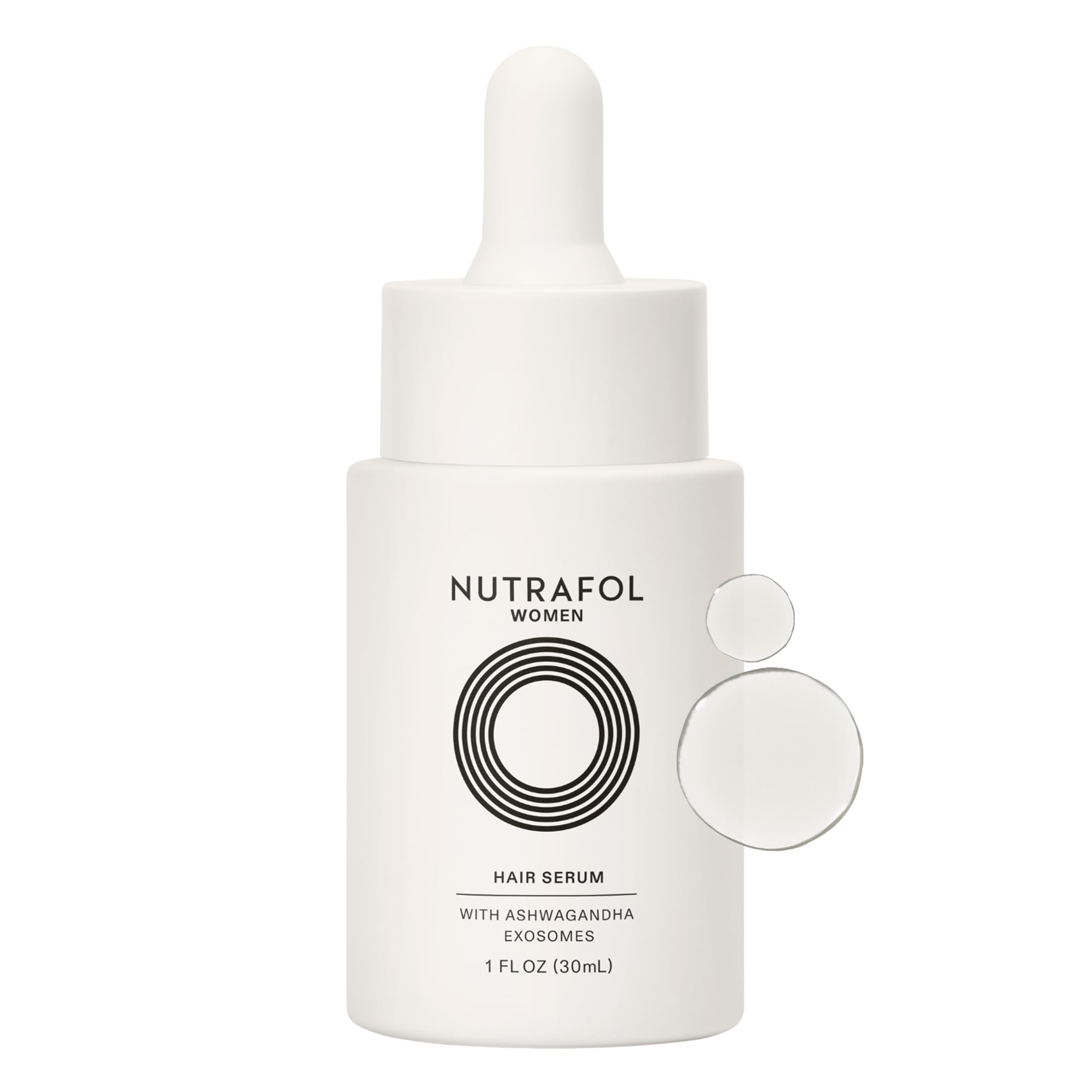 Nutrafol Women's Hair Serum, Supports Visibly Thicker and Stronger Hair, Vegan, Lightweight and Fast-Absorbing.