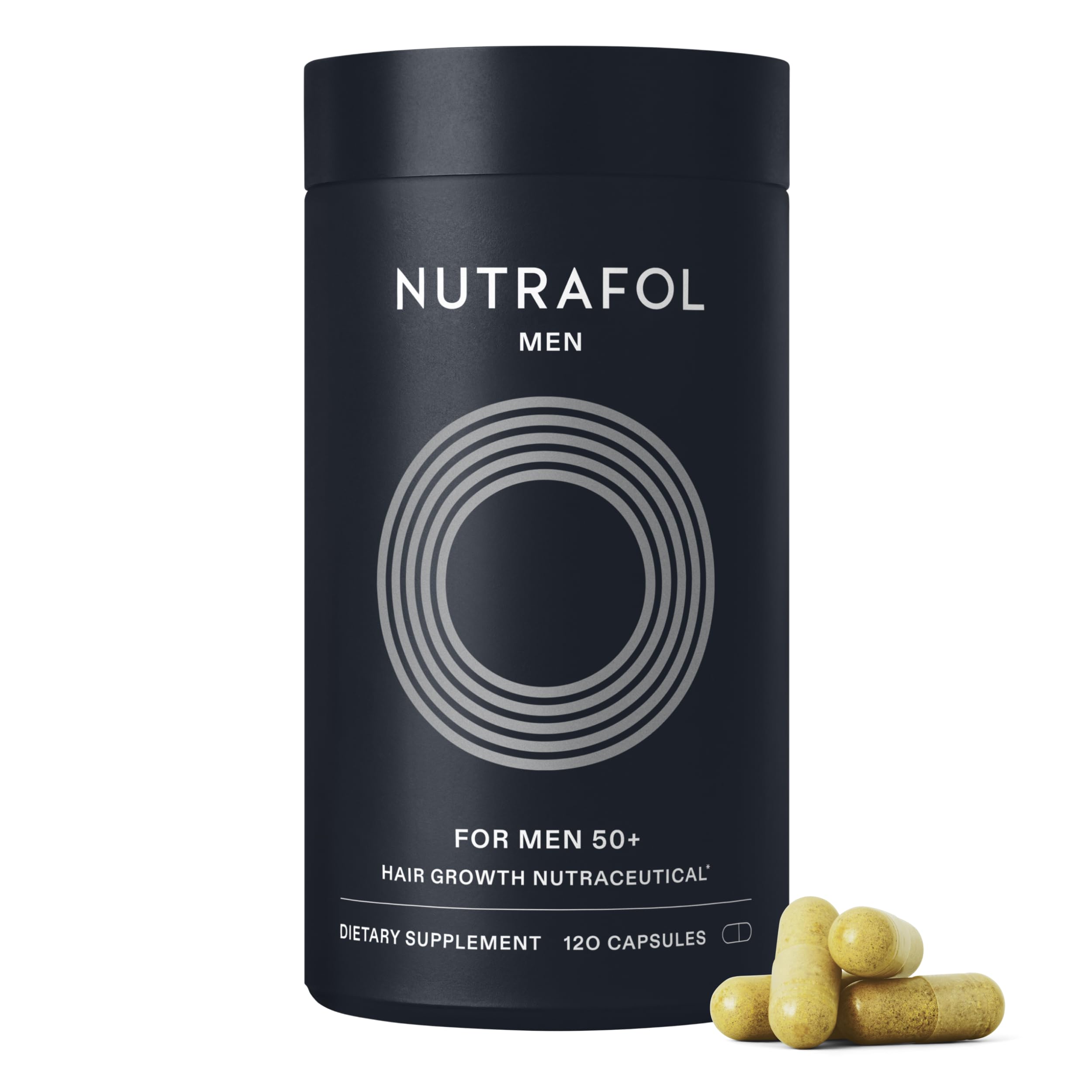 Nutrafol Men 50+ Hair Growth Supplements, Age 50+, 1-Month Bottle