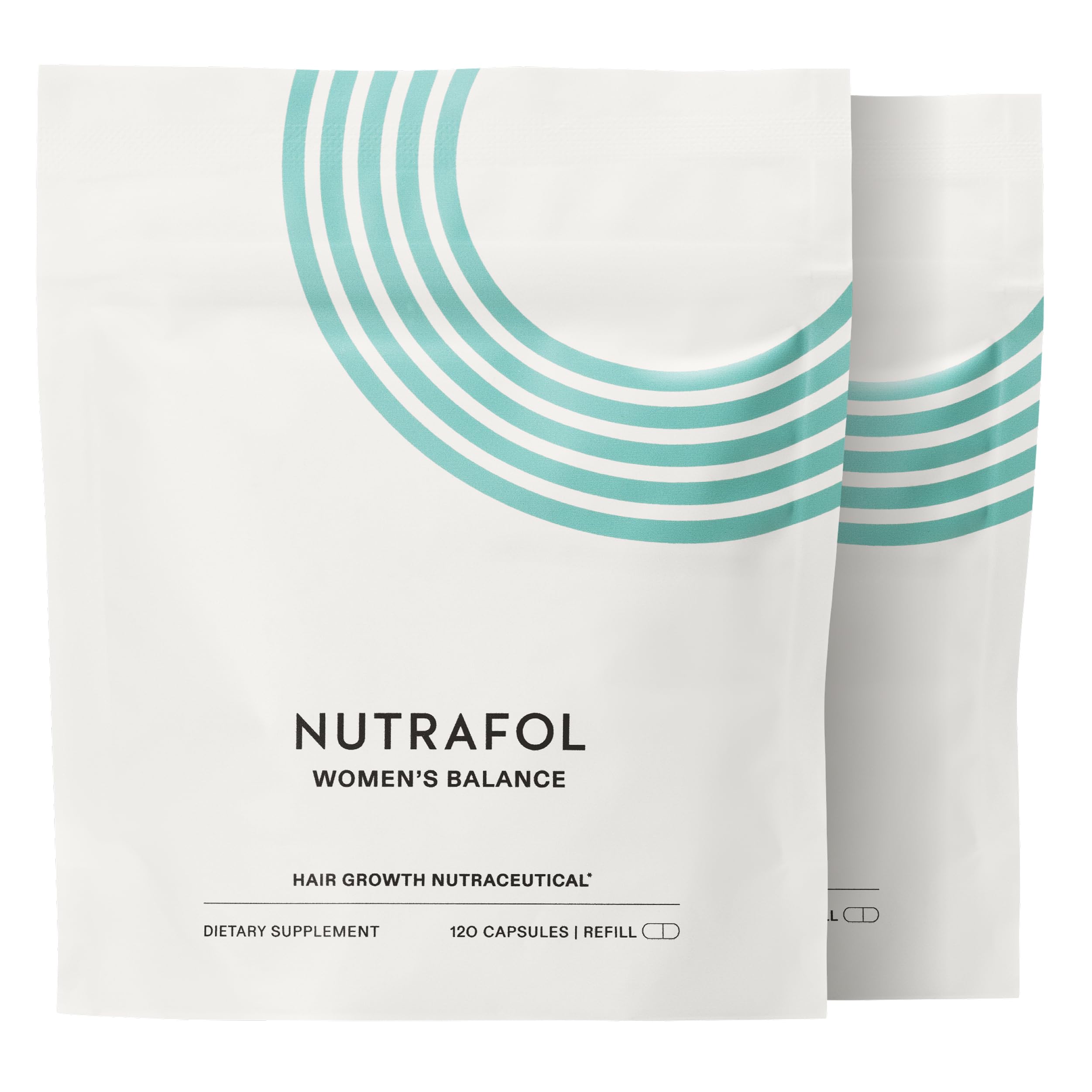 Nutrafol Women's Balance Hair Growth Supplements, Age 45+, 2-Month Pouches
