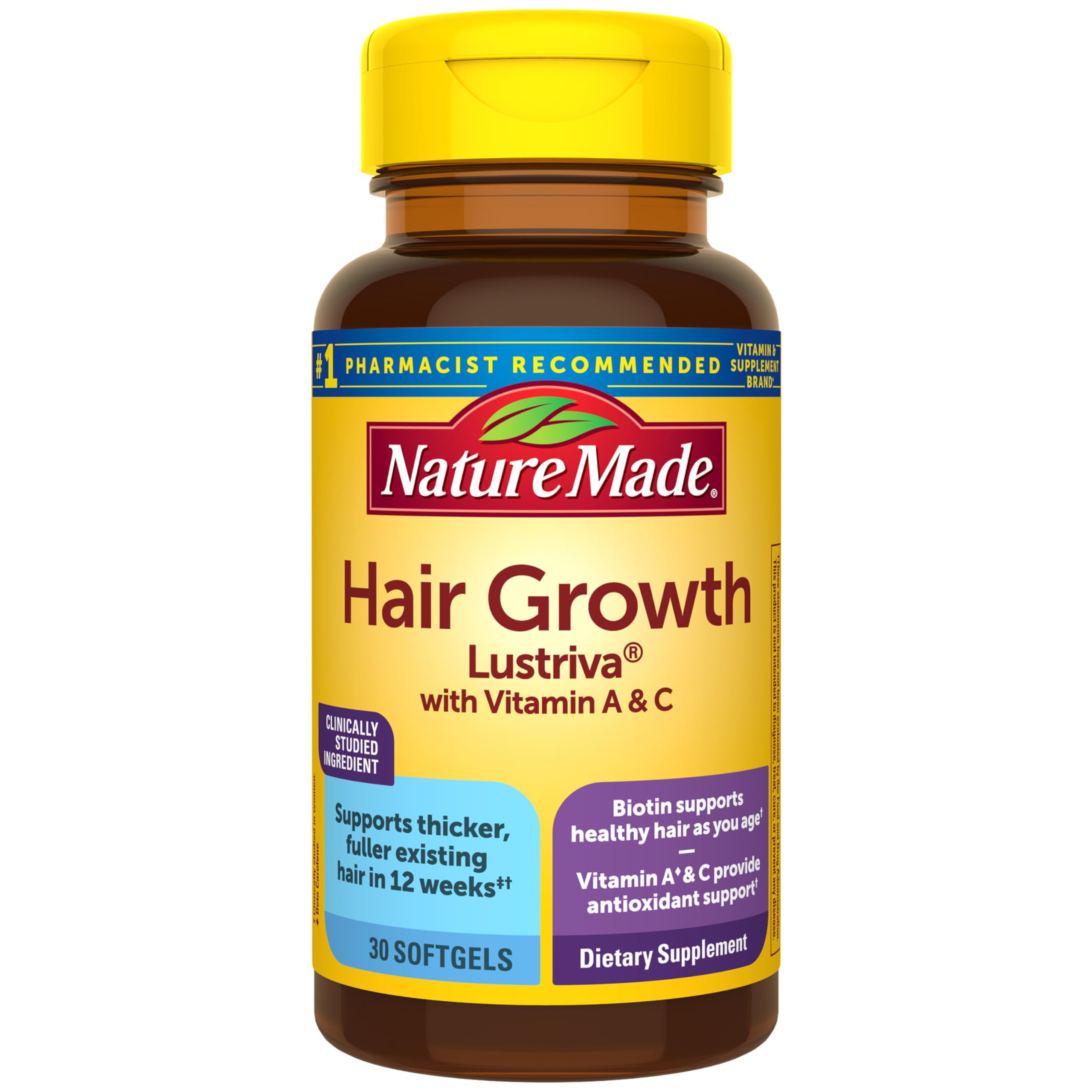 Nature Made Hair Growth Softgels, 30 Softgels
