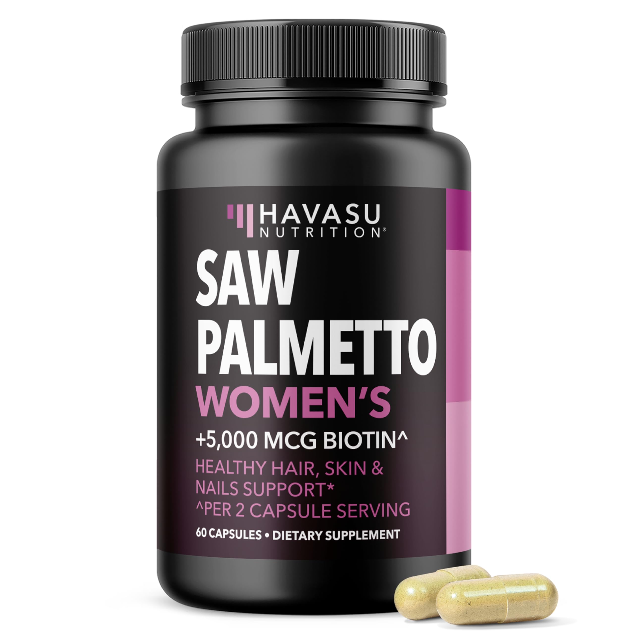 Saw Palmetto for Women with Bitoin 5000mcg Per Serving, 30-Day Supply