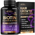 Biotin, Collagen, Hyaluronic Acid & Keratin - Hair Growth Support - 60 Caps