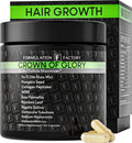 Formulation Factory Crown of Glory 10-in-1 Hair Growth Products - DHT Blocker for Men & Women with Pumpkin Seed Oil - Hair Vitamins for Faster Growth & Thickness - 120 Capsules, 2 Month Supply